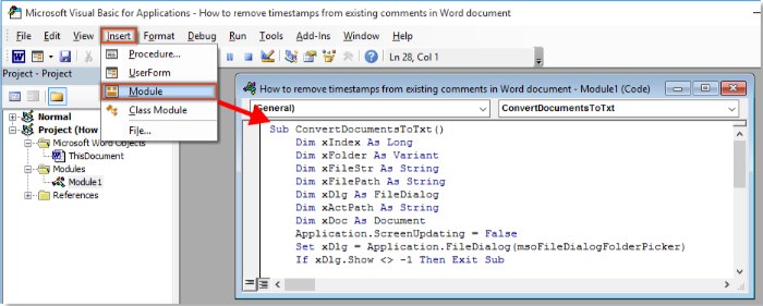 How to Convert Batch Word Documents to TXT Files