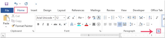  How to align text on both left and right sides on same line of a Word document