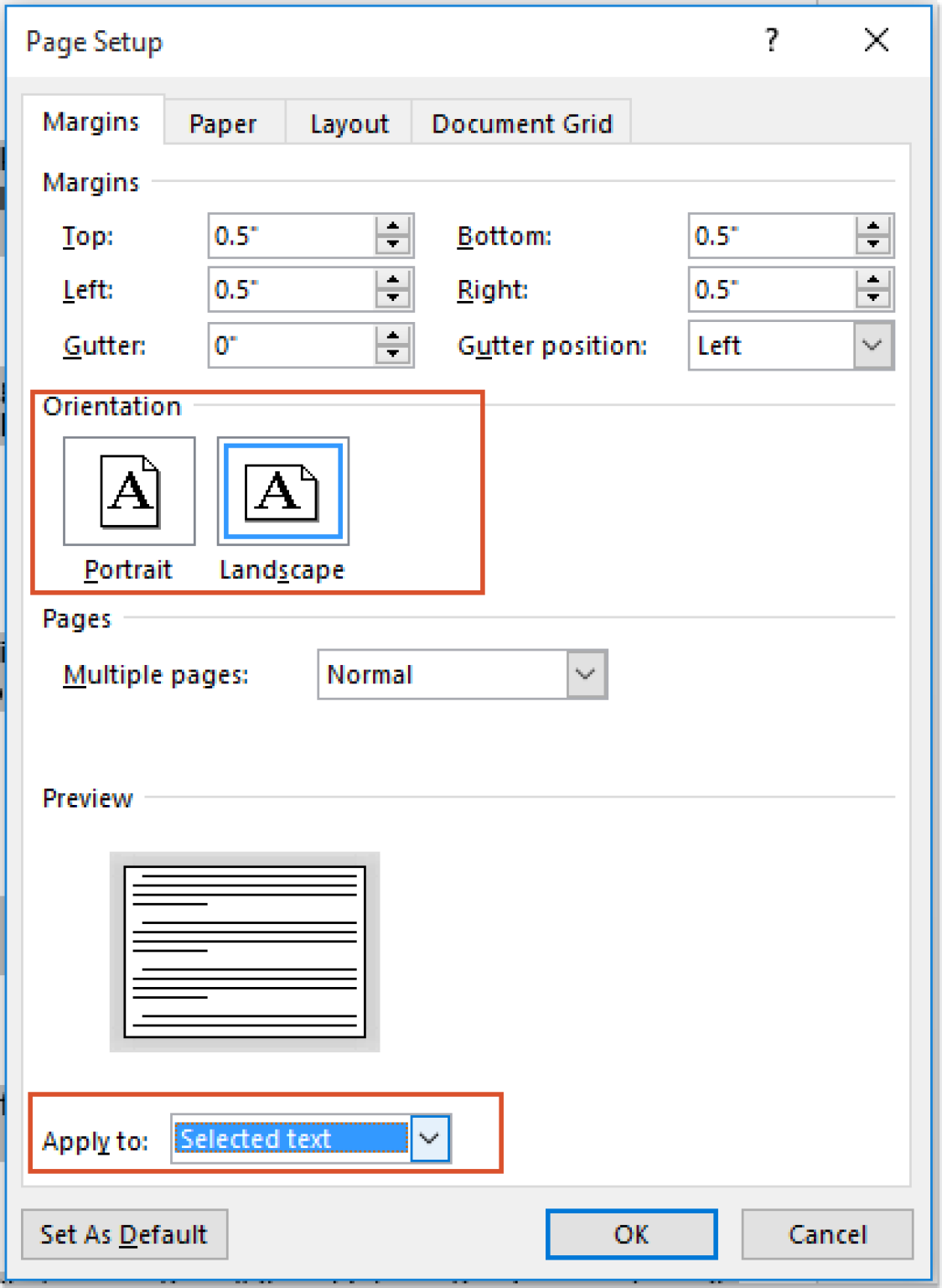 How To Apply Both Landscape And Portrait Orientation In The Same Word How To Apply Both Landscape And Portrait Orientation In The Same Word