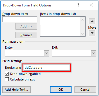 How to create dependent drop-down lists in Word