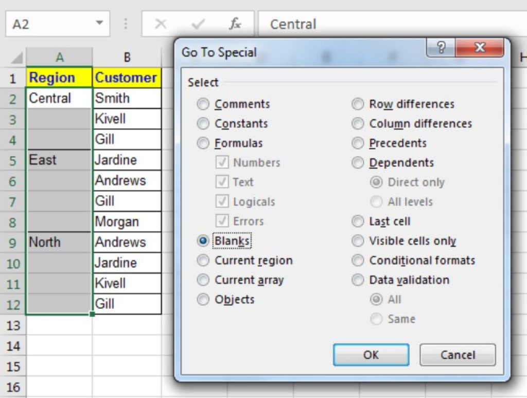 Tackling Merged Cells in Excel