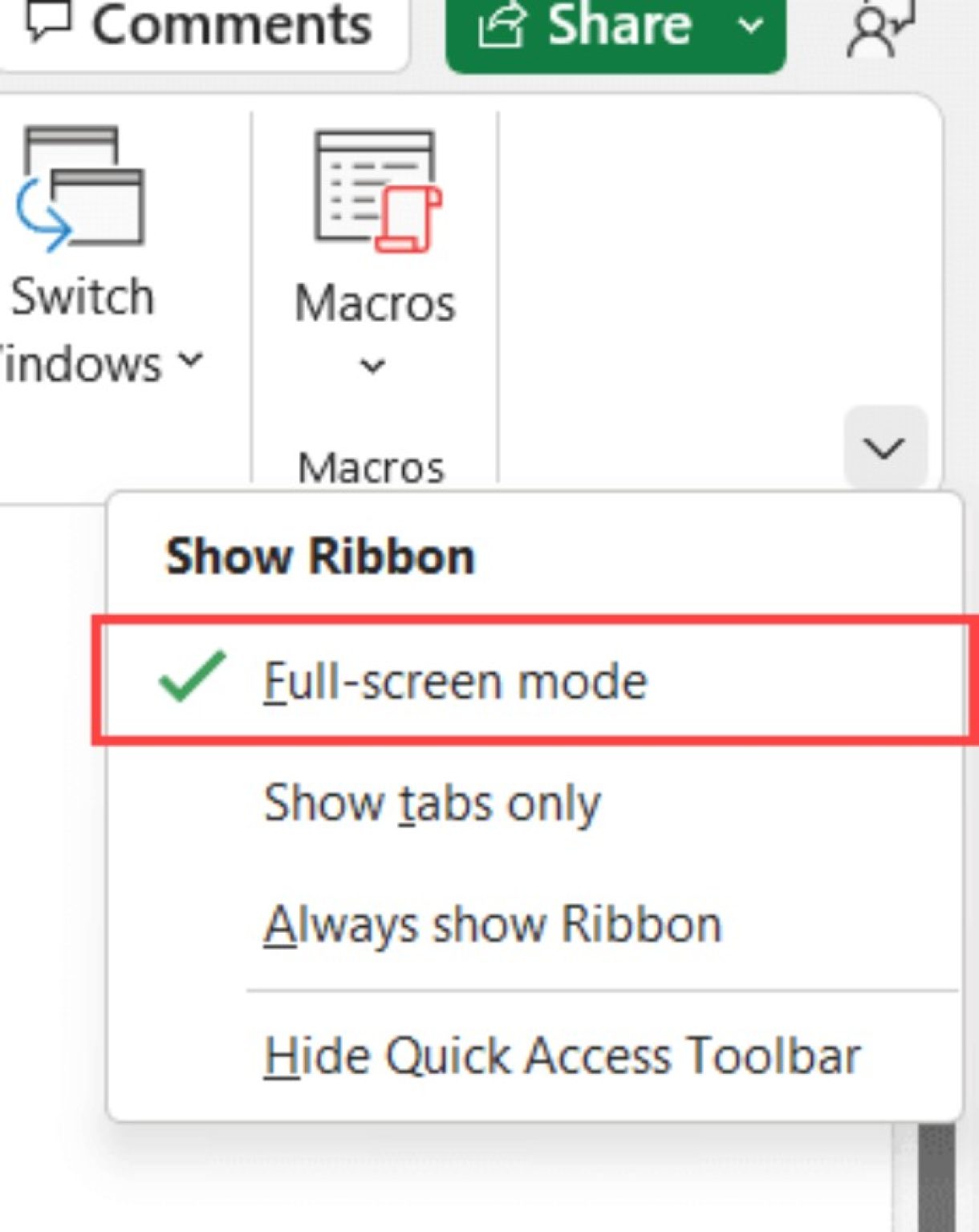 excel-ribbon-shortcuts-optimize-visibility