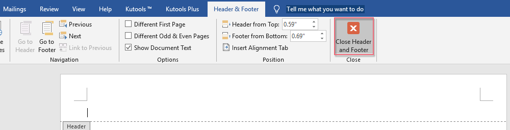 How to Remove All Headers and Footers in Word