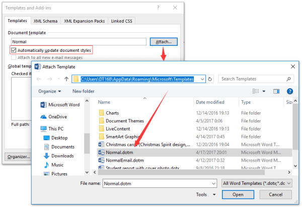 How to Apply a Word Template to an Existing Word Document? Gotkey net