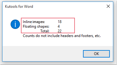 How to count the number of images in a Word document