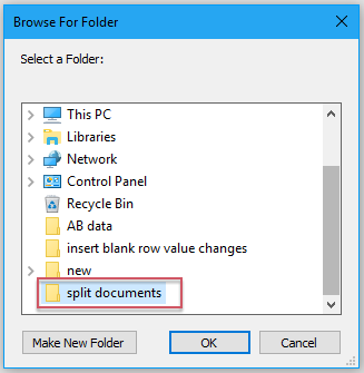 How to split a Word document into separate files every 5 or n pages