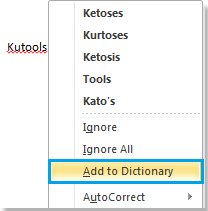 How to add new words to spell check dictionary in Word