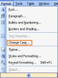 Change case to lower, upper, capital or other cases in Word
