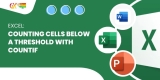 Excel: Counting Cells Below a Threshold with COUNTIF