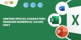 Limiting Special Characters: Enabling Numerical Values Only