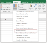 How to convert number to words in Word document?