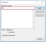 How to create a hyperlink to a specific location within the same Word document?