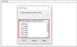 How to select specific pages from the whole document in Word
